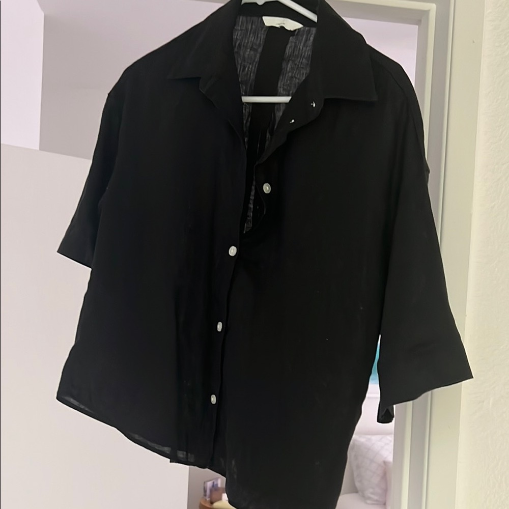 Black Button-Up Shirt